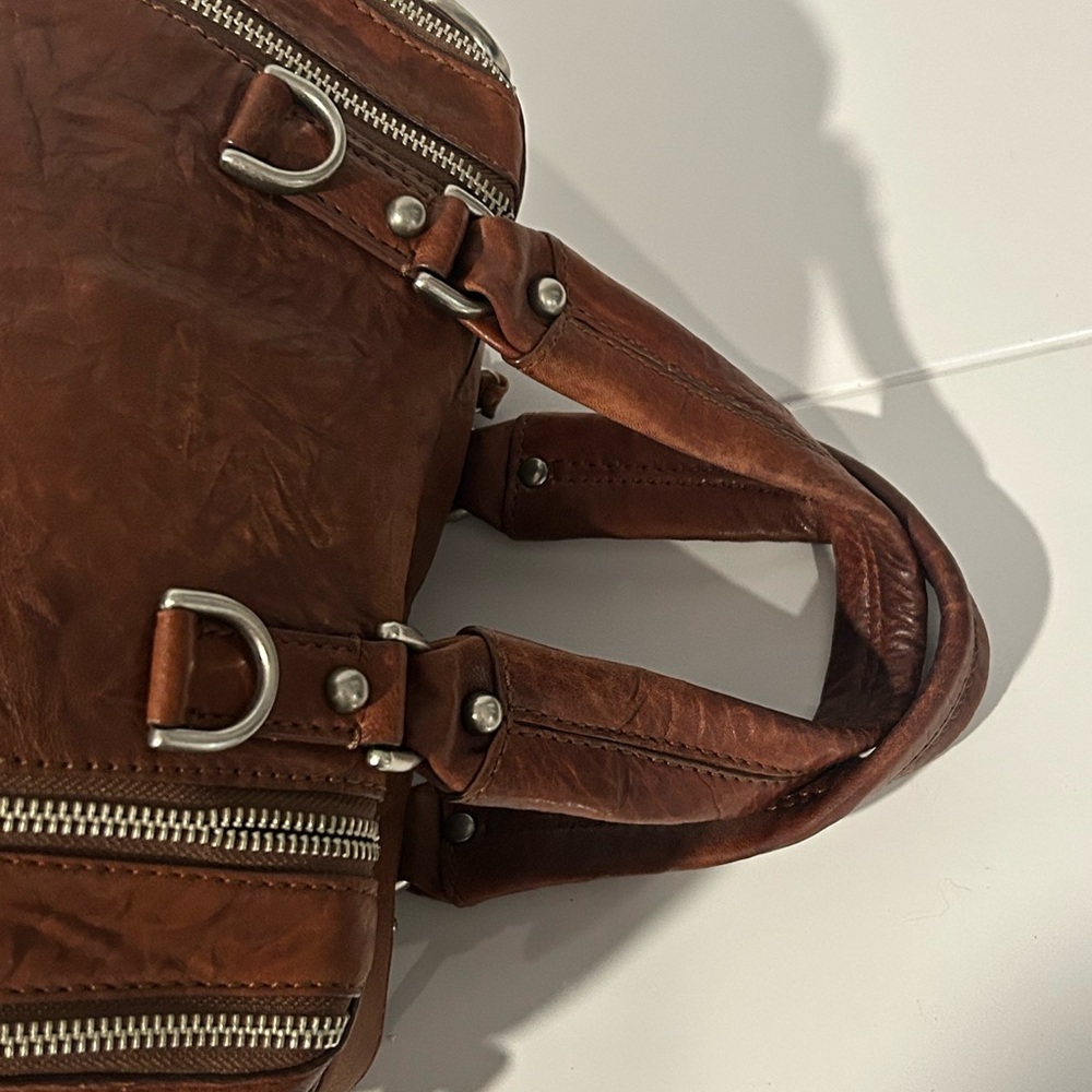 Botkier Brown Leather Satchel Structured hobo Handbag Everyday bag - Picture 8 of 14